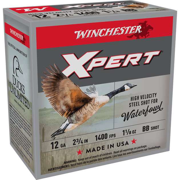 Winchester Ammo WEX12HBB Super X Xpert High Velocity 12Gauge 2.75" 1 1/8oz BBShot 25 Per Box/10 Case
