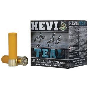 HEVI TEAL 20GA 3" #6 25/250