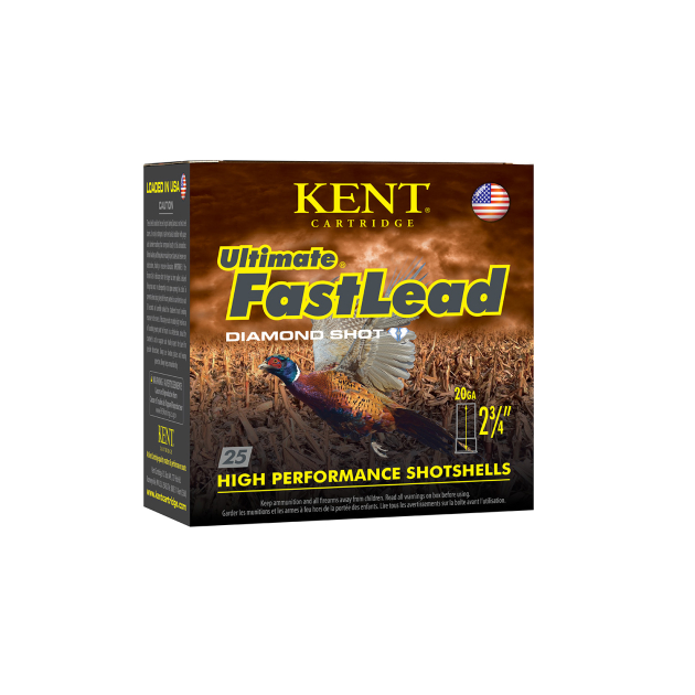 Kent Cartridge K202UFL286 Ultimate Fast Lead 20Gauge 2.75" 1oz 6Shot 25 Per Box/10 Case