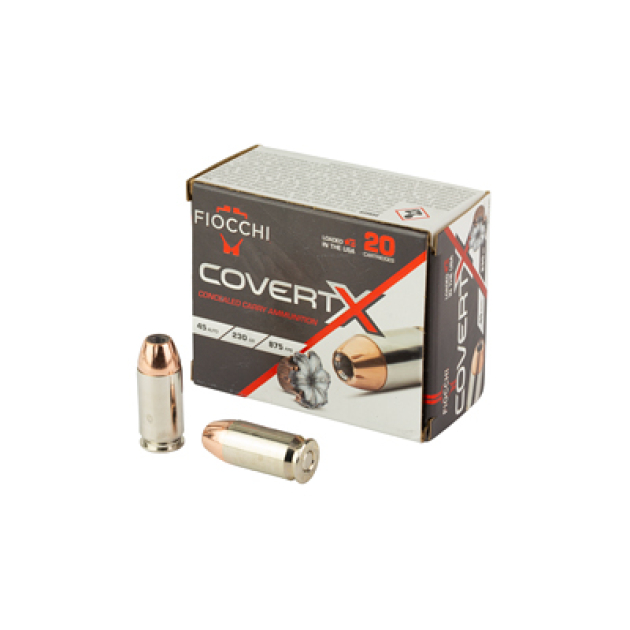 FIOCCHI COVERT X 45ACP 230GR 20/200