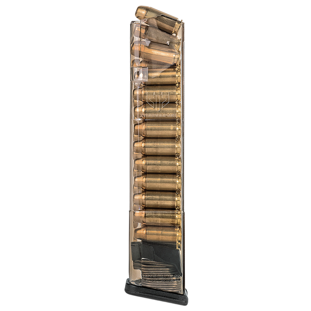 ETS Group GLK22170 Pistol Mags  24rd Extended 40 S&W Compatible w/Glock 22/23/24/27/35 Gen1-4  Clear Polymer