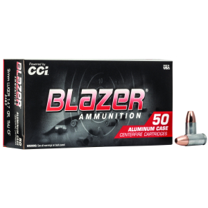 CCI 3462 Blazer Clean-Fire Handgun 9mmLuger 147gr Total Metal Jacket 50 Per Box/20 Case