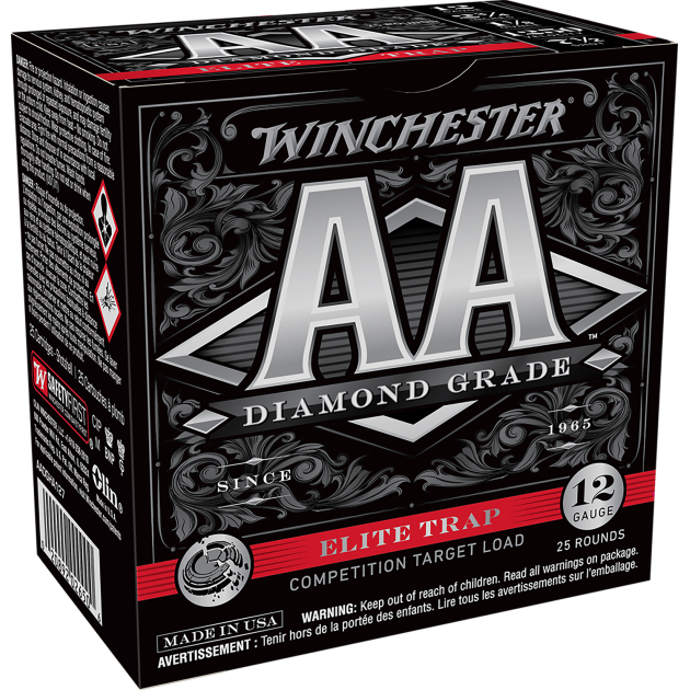 Winchester Ammo AADGHA127 AA Diamond Grade Elite Trap 12Gauge 2.75" 1 1/8oz 7.5Shot 25 Per Box/10 Case