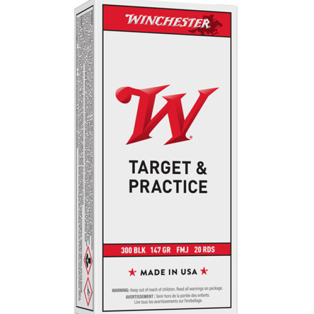 WINCHESTER USA 300 AAC 140GR - FMJ 20RD 10BX/CS