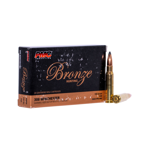 PMC 308SP Bronze  308Win 150gr Pointed Soft Point 20 Per Box/10 Case