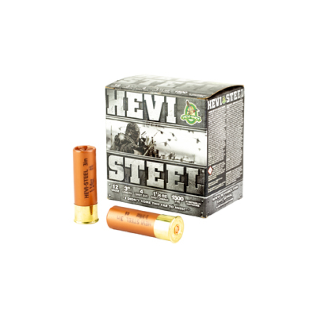 HEVI STEEL 12GA 3" #4 25/250