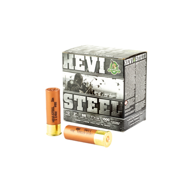HEVI STEEL 12GA 3" BB 25/250