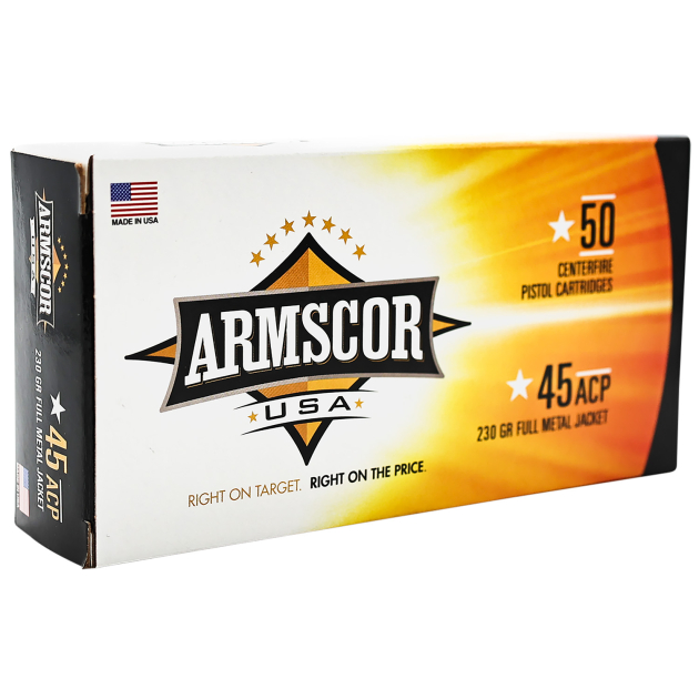 Armscor FAC4512N USA  45ACP 230gr Full Metal Jacket 50 Per Box/20 Case