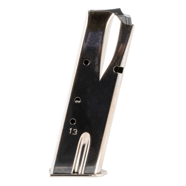 Mec-Gar MGBRHP13N Standard  13rd 9mm Luger Fits Browning Hi-Power/Springfield SA-35 Nickel Carbon Steel
