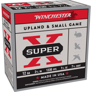 WINCHESTER SUPER-X 12GA 2.75" - 1-1/4OZ #7.5 25RD 10BX/CS