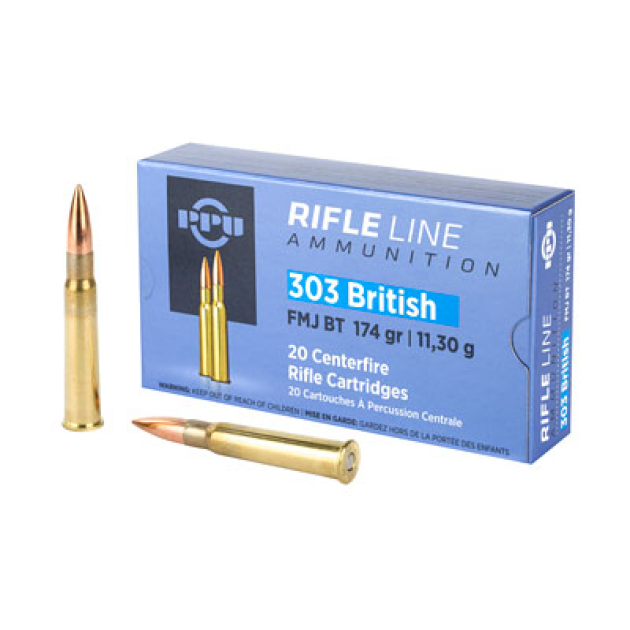 PPU 303 BRITISH FMJ 174GR 20/200