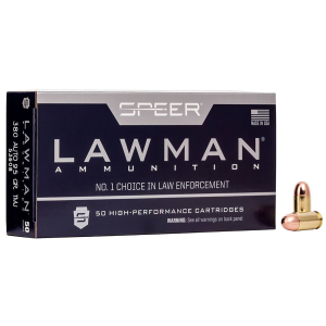 Speer 53608 Lawman  380ACP 95gr Total Metal Jacket 50 Per Box/20 Case