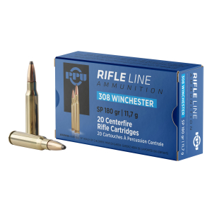 PPU PP3083 Standard Rifle  308Win 180gr Soft Point 20 Per Box/10 Case