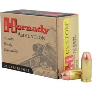 Hornady 9132 Custom  40S&W 155gr Hornady XTP Hollow Point 20 Per Box/10 Case