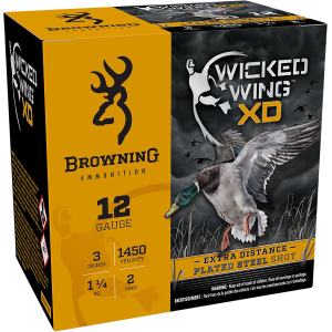 Browning Ammo B193411232 Wicked Wing XD  12Gauge 3" 1 1/4oz 2Shot 25 Per Box/10 Case