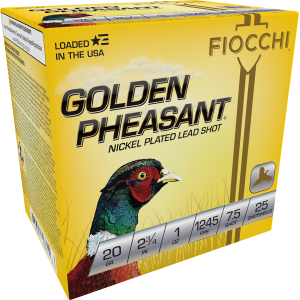 Fiocchi 20GP75 Golden Pheasant Extrema 20Gauge 2.75" 1oz 7.5Shot 25 Per Box/10 Case