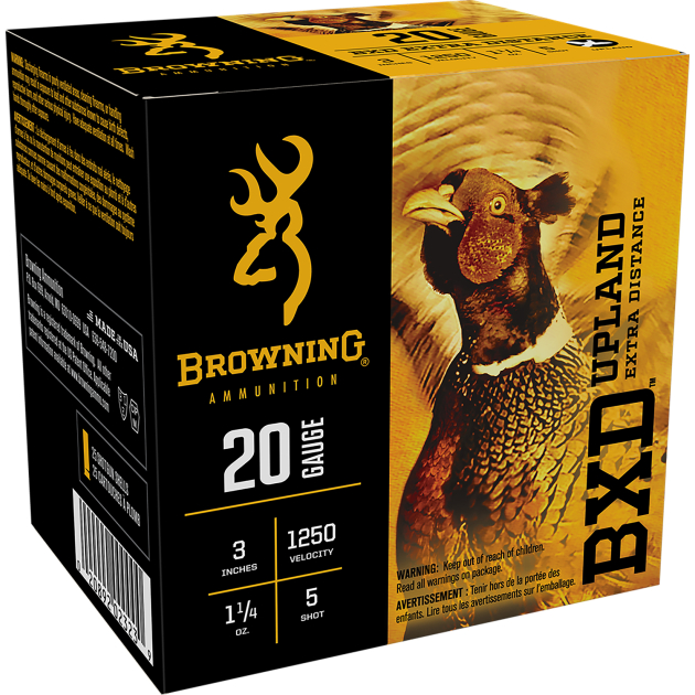 Browning Ammo B193512035 BXD Upland 20Gauge 3" 1 1/4oz 5Shot 25 Per Box/10 Case