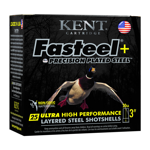 Kent Cartridge K203FSP282X4 Fasteel +  20 Gauge 3" 1 oz 2/4 Shot 25 Per Box/ 10 Case