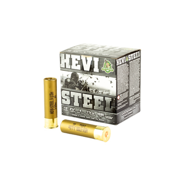 HEVI STEEL 12GA 3.5" #4 25/250
