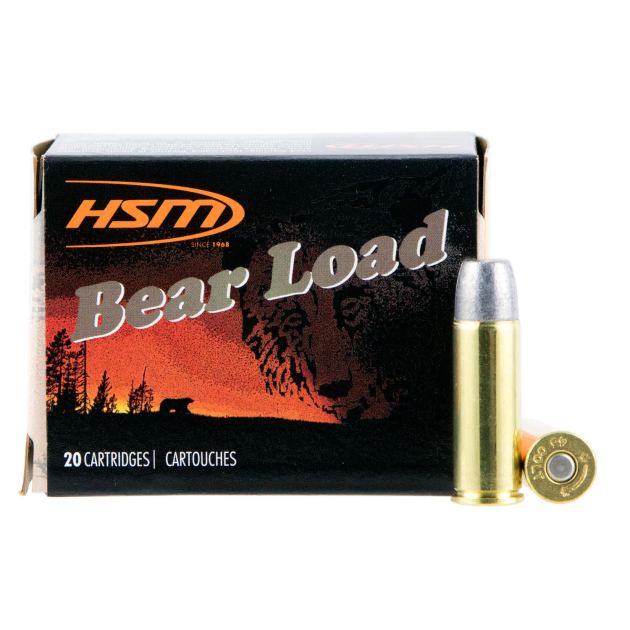 HSM 45C7N20 Bear Load  45 Colt 325 gr Wide Flat Nose 20 Per Box/ 20 Case