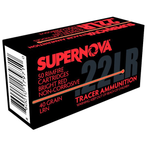 Piney Mountain Ammunition PMSN22LRR Red Tracer Non-Corrosive 22LR 40gr Lead Round Nose 50 Per Box/100 Case