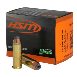 HSM 44M18N20 Pro Pistol  44 Rem Mag 240 gr Jacketed Hollow Cavity 20 Per Box/ 20 Case