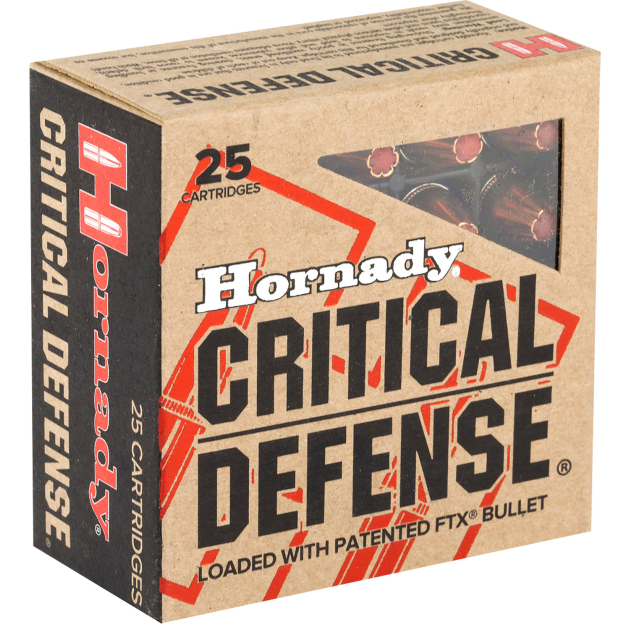 Hornady 90250 Critical Defense  9mmLuger 115gr Hornady Flex Tip eXpanding 25 Per Box/10 Case