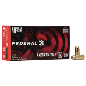 Federal AE40R2 American Eagle Handgun 40S&W 155gr Full Metal Jacket 50 Per Box/20 Case