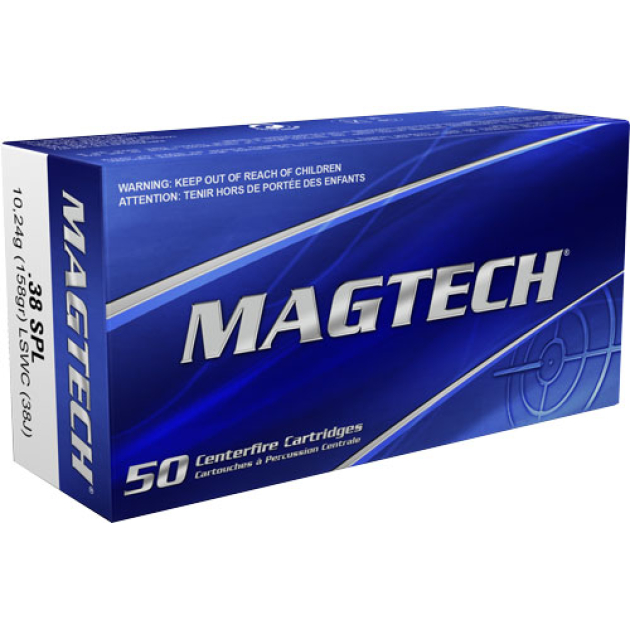 MAGTECH 38 SPECIAL 158GR LEAD - SWC 50RD 20BX/CS