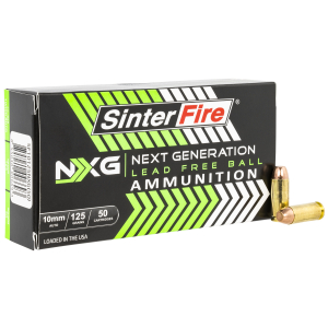 SinterFire Inc SF10125NXG Next Generation (NXG)  10mmAuto 125gr Lead Free Ball 50 Per Box/20 Case