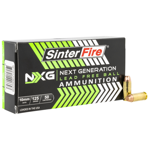 SinterFire Inc SF10125NXG Next Generation (NXG)  10mmAuto 125gr Lead Free Ball 50 Per Box/20 Case