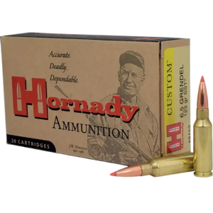 Hornady 8152 Custom  6.5Grendel 123gr Super Shock Tip 20 Per Box/10 Case