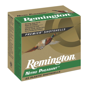 Remington Ammunition 28622 Nitro Pheasant  12Gauge 2.75" 1 1/4oz 5Shot 25 Per Box/10 Case