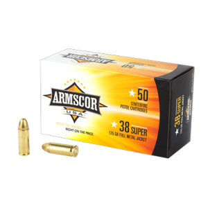 ARMSCOR 38SUPER 125GR FMJ 50/1000