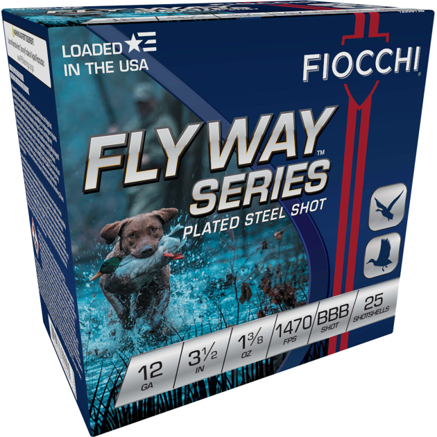 Fiocchi 1235ST3B Flyway  12Gauge 3.50" 1 3/8oz BBBShot 25 Per Box/10 Case