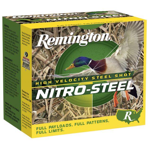 Remington Ammunition 20794 Nitro-Steel High Velocity 12Gauge 3" 1 1/4oz BBShot 25 Per Box/10 Case