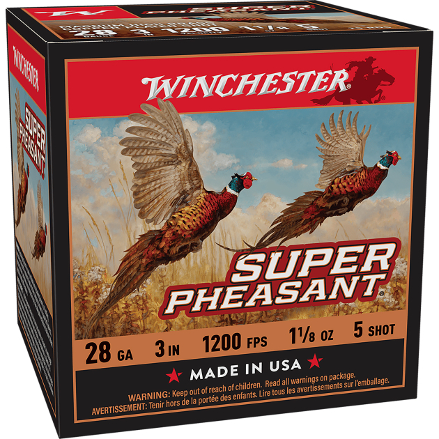Winchester Ammo X283PH5 Super Pheasant  28Gauge 3" 1 1/8oz 5Shot 25 Per Box/10 Case