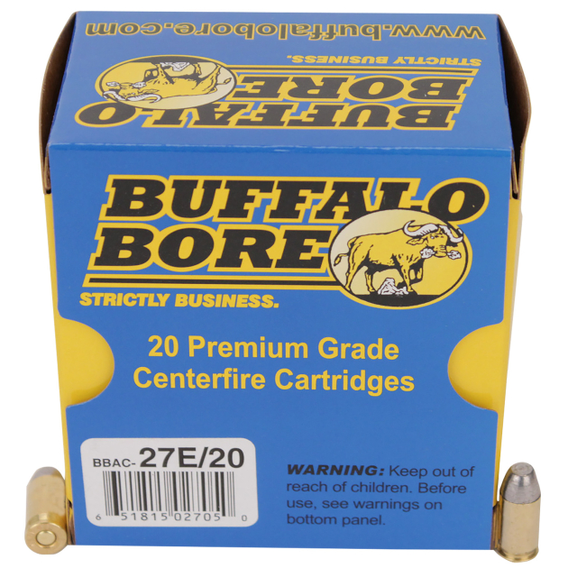 Buffalo Bore Ammunition 27E20 Standard Pressure Strictly Business 380ACP 100gr Hard Cast Flat Nose 20 Per Box/12 Case