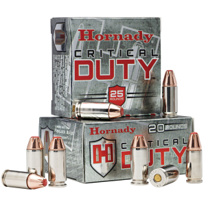Hornady 90236 Critical Duty  9mmLuger 135gr Hornady FlexLock 25 Per Box/10 Case