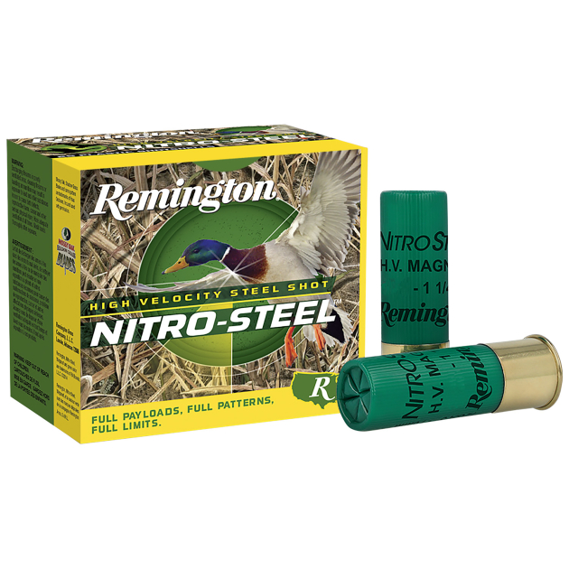 Remington Ammunition 20803 Nitro-Steel High Velocity 12Gauge 2.75" 1 1/8oz 4Shot 25 Per Box/10 Case
