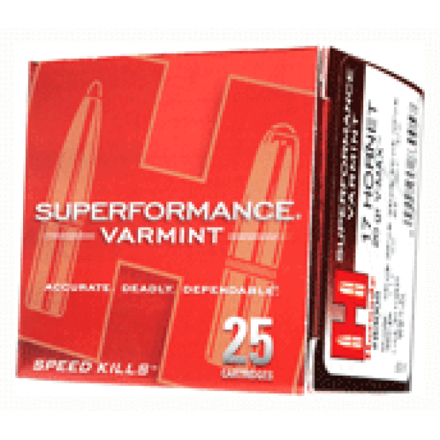 HORNADY SPF VARMINT 17 HORNET - 20GR V-MAX 25RD 10BX/CS
