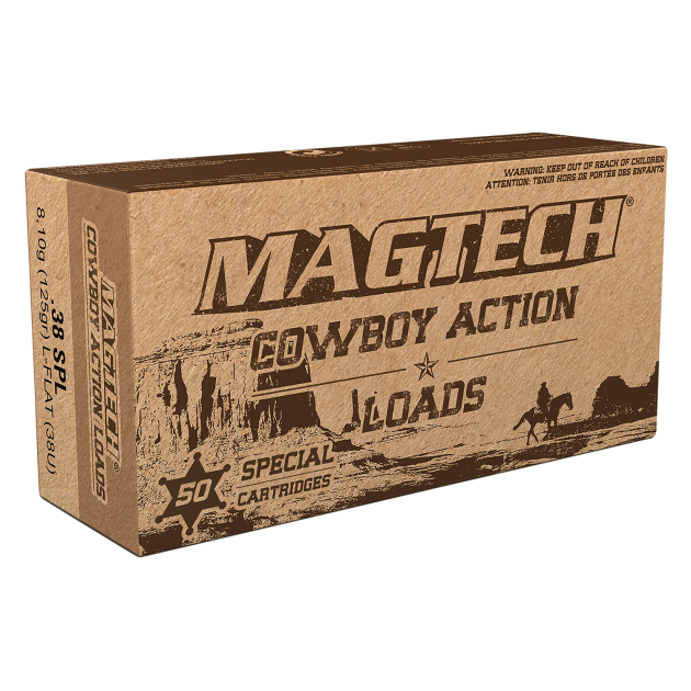 Magtech 38U Cowboy Action  38Special 125gr Lead Flat Nose 50 Per Box/20 Case