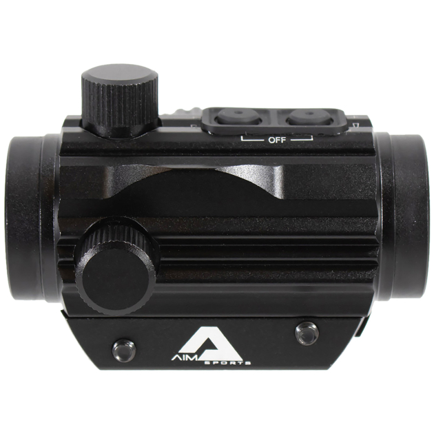 Aim Sports RD120PE Micro Dot  5 MOA Black Anodized 1x20mm Red/Green Dual Illuminated