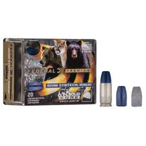 Federal P40SHC1 Premium  40S&W 200gr Solid Core Synthetic Flat Nose 20 Per Box/10 Case