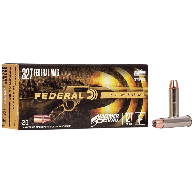 Federal LG327F1 Premium HammerDown 327FederalMag 127gr Bonded Hollow Point 20 Per Box/10 Case