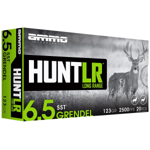 Ammo Inc 65GR123SSTA20 Hunt Long Range 6.5Grendel 123gr Super Shock Tip 20 Per Box/10 Case