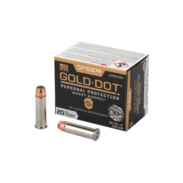 SPR GOLD DOT 38S+P 135G HP SB 20/200