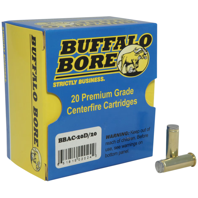 Buffalo Bore Ammunition 20D20 Standard Pressure Strictly Business 38Special 150gr Hard Cast Wadcutter 20 Per Box/12 Case