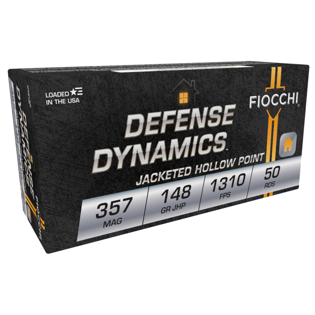 Fiocchi 357E Defense Dynamics  357Mag 148gr Jacketed Hollow Point 50 Per Box/20 Case