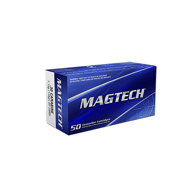 Magtech 30B Tactical/Training  30Carbine 110gr Jacketed Soft Point 50 Per Box/20 Case